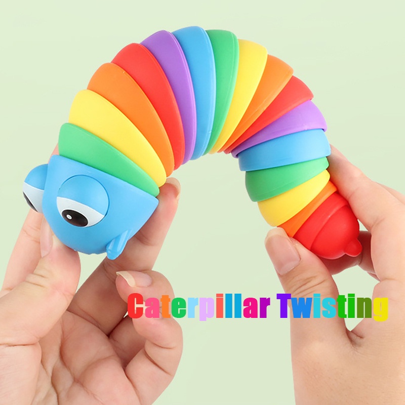 Rainbow Articulated Toy Sensory Brinquedos Decompression Rainbow