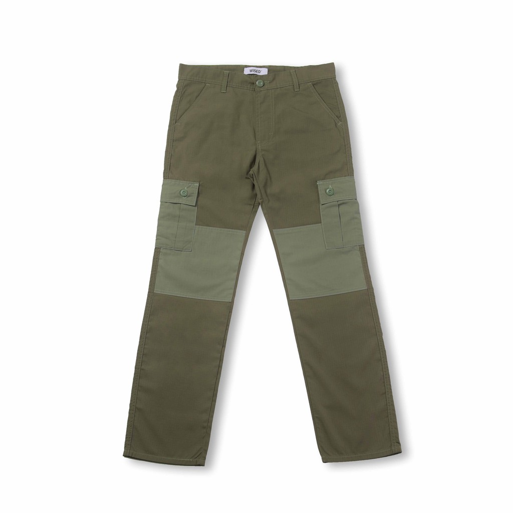 Olive Ripstop Cotton Long Cargo Pants Size 28-38 for Men