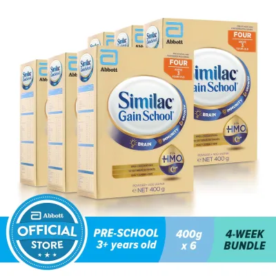Similac Gainschool HMO 400g, For Kids 3 Years and Above, Bundle of 6