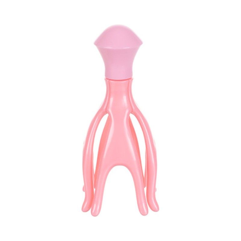Miniso Octopus Head Massager Rolling Balls Head Massager Pink/Green