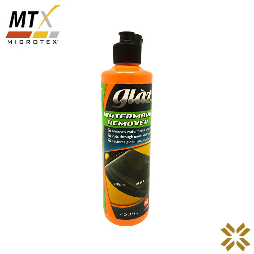 Microtex Glaz Water Marks Remover 250ml (Glass Cleaner, Acid Rain