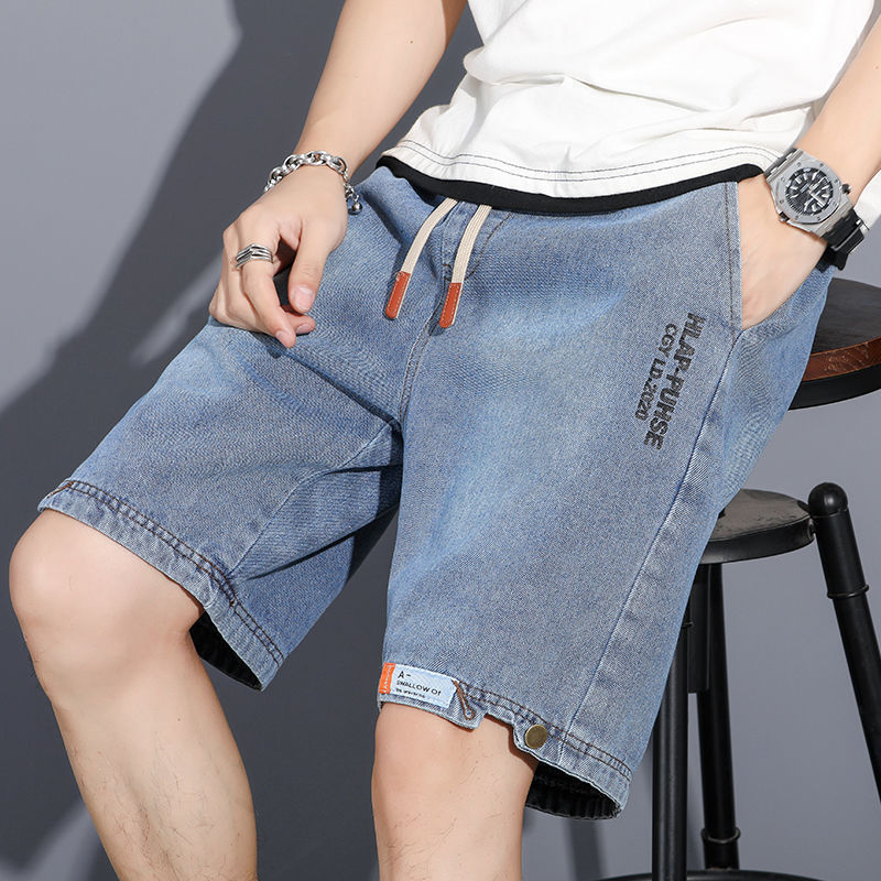 Men's Short Jeans Fashion Casual Slim Fit High Quality Elastic Denim Shorts  Male Summer New Cotton Short Jeans