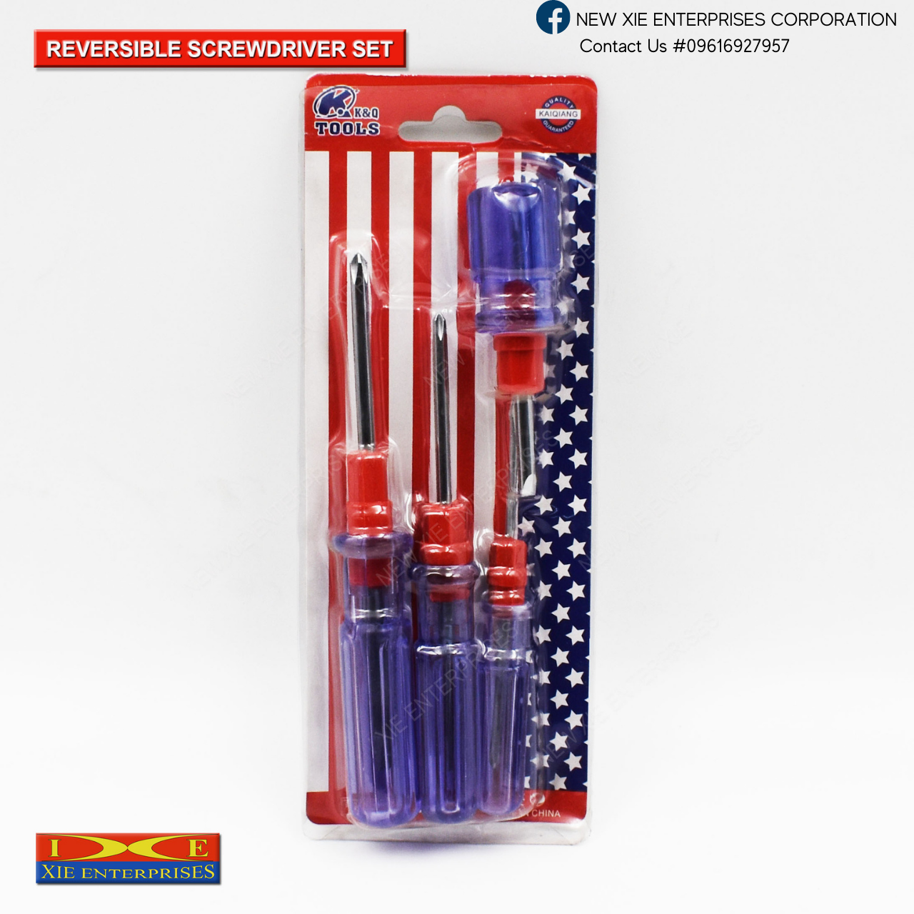Reversable Screwdriver Set (4 Pcs) Double Function / Hand Tool