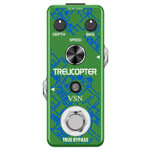 VSN Guitar Tremolo Effect Pedal of Classic Trelicopter Effects Pedals for Electric Guitar Effect True Bypass