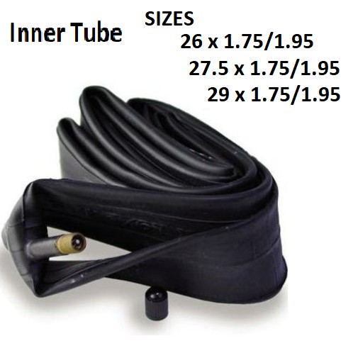 Bicycle tube sizes 26 x 2024 1.95