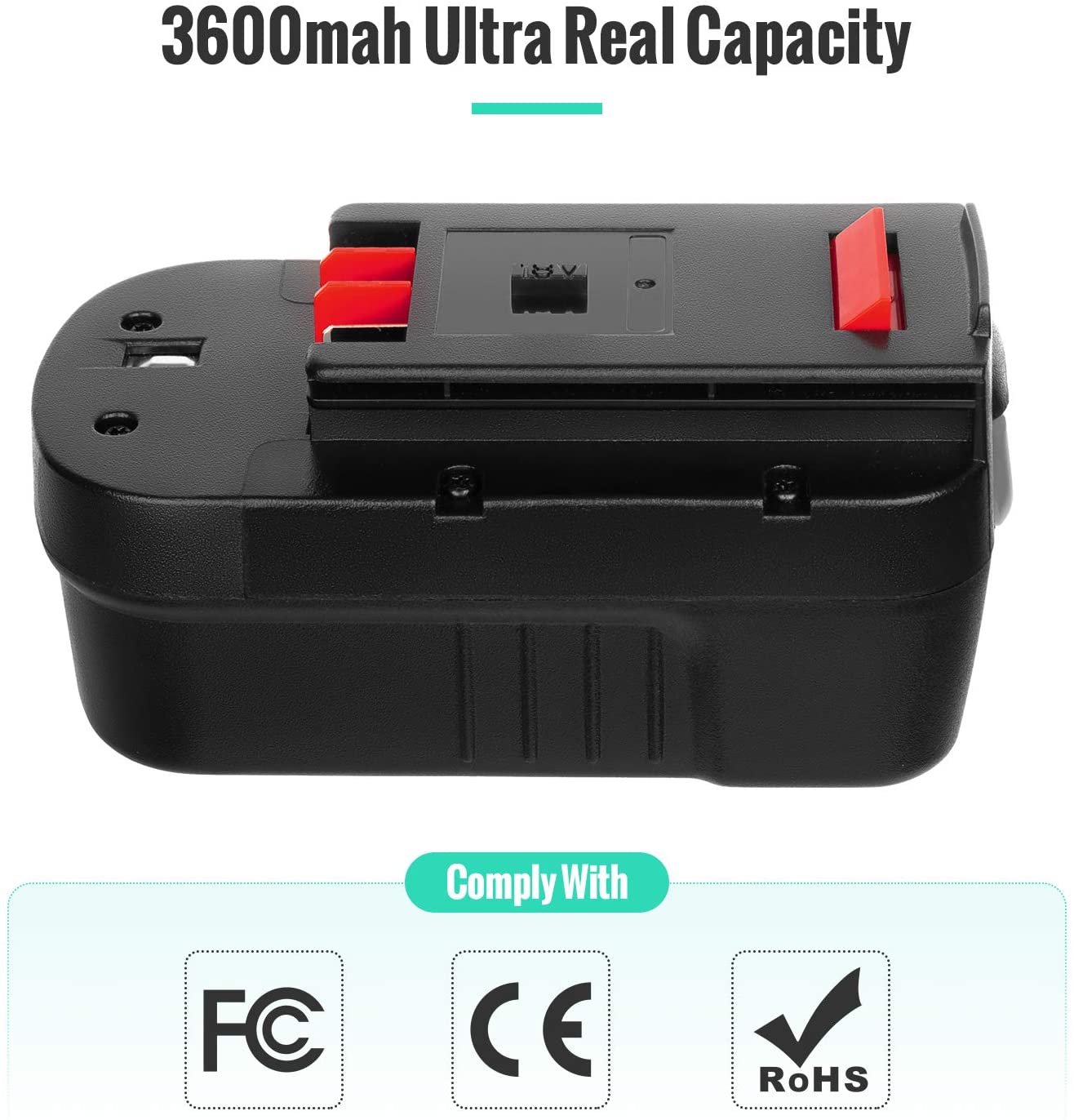 orstaimer 3.6mah decker 18v replacement battery for decker hpb18 244760-00  a1718 fsb18 black and decker 18 volt cordless tool