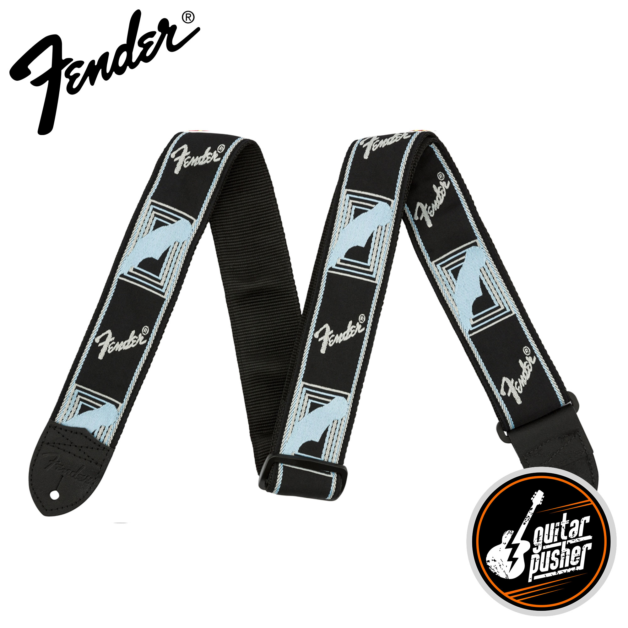 Fender Neon Monogrammed Guitar Strap – GuitarPusher