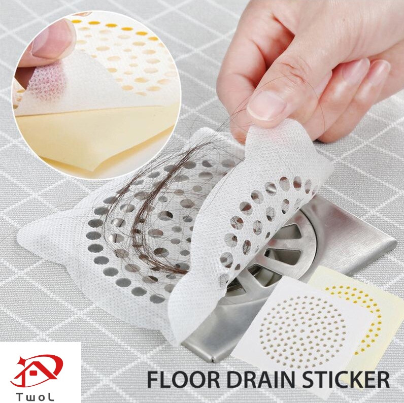 10pcs, Disposable Shower Drain Hair Catcher For Shower, Hair Catcher Shower  Drain Bathtub Stopper, Mesh Stickers Filter Sink Strainer Stickers , Bathr