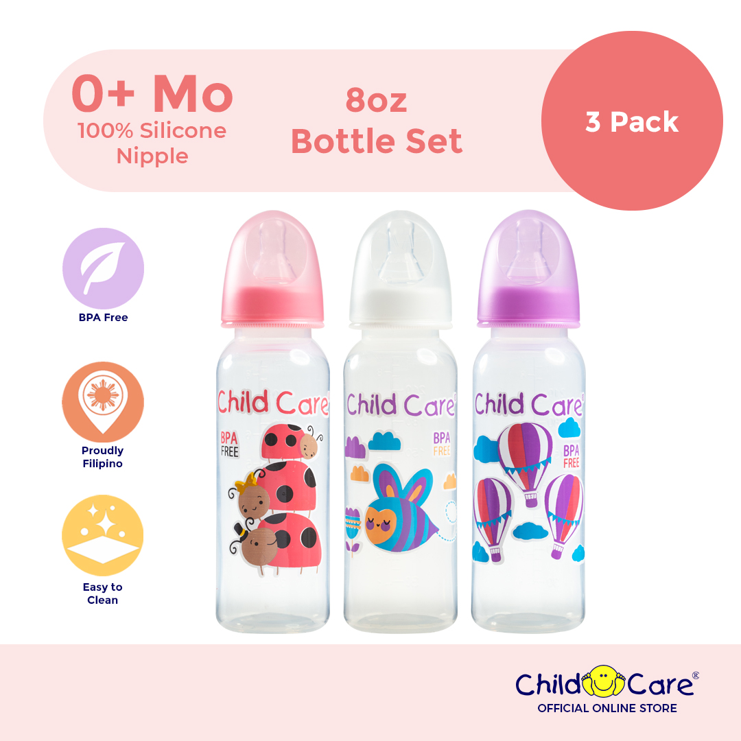 Child Care 8oz Baby Bottle Set (Anti Colic Feeding bottle) (Standard