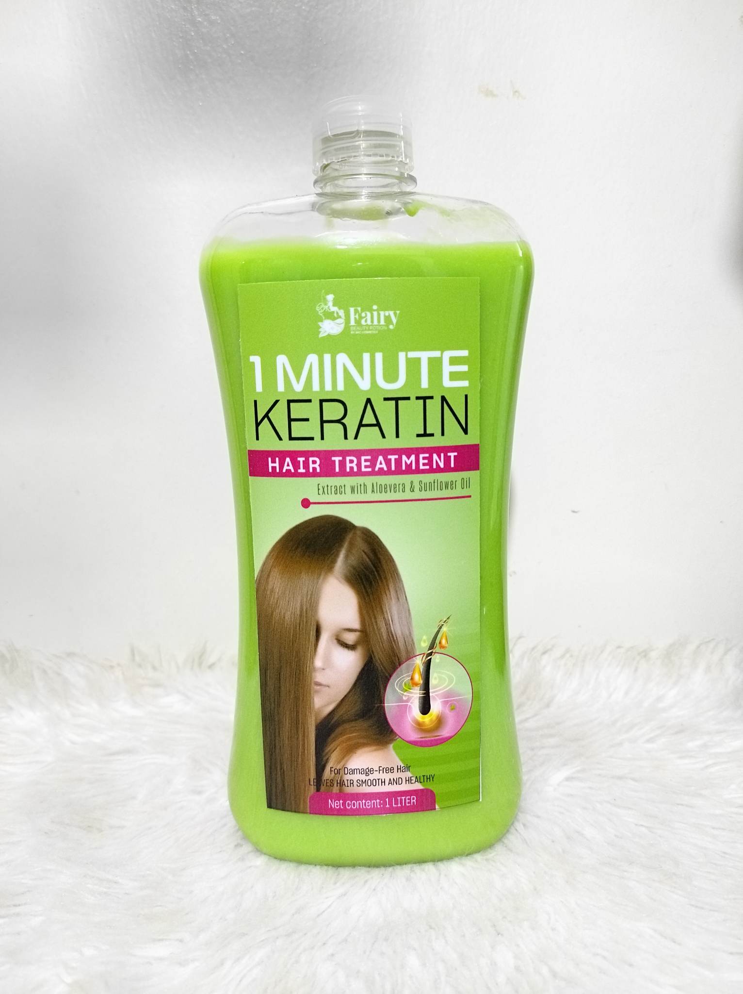 Keratin 1 Minute Hair Treatment Collagen and Aloevera 1Liter Safe for kids  and pregnant women by Fairy Beauty Potion | Lazada PH