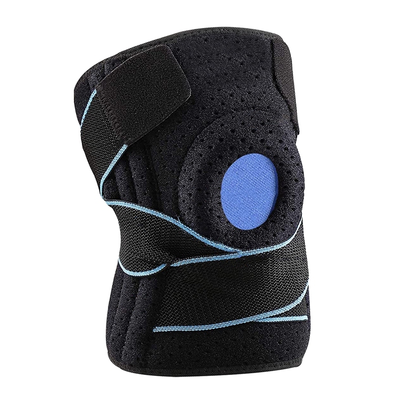 Knee Support Knee Brace Adjustable with Side Stabilizers & Patella Gel Pads for Knee Pain Relief Injury Recovery