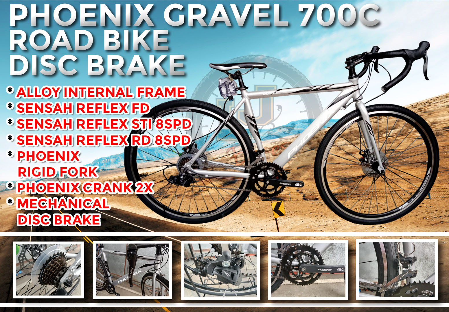 Buy Phoenix 700c Road Bike online 