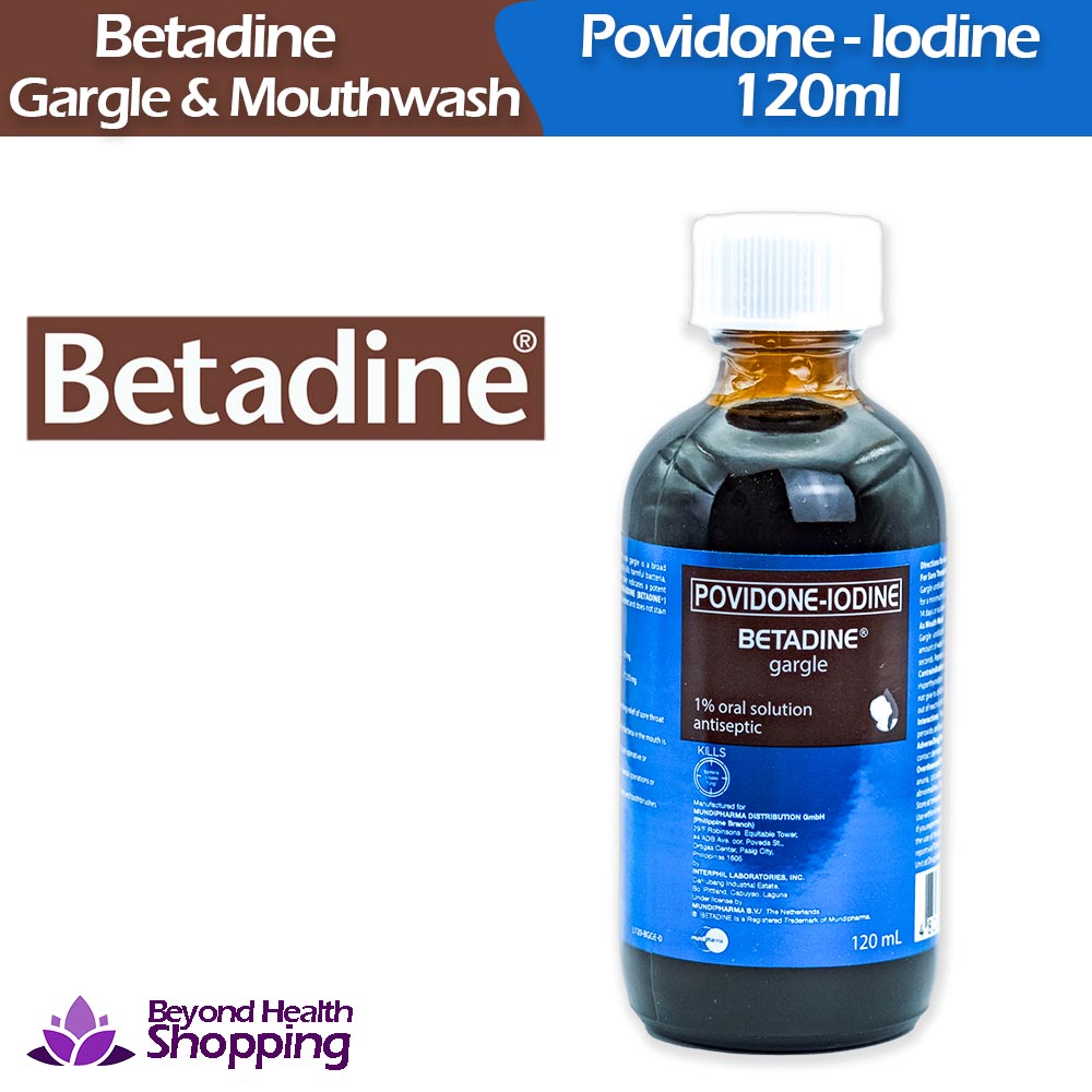 Betadine Povidone-Iodine Gargle and Mouthwash 120ml | Lazada PH