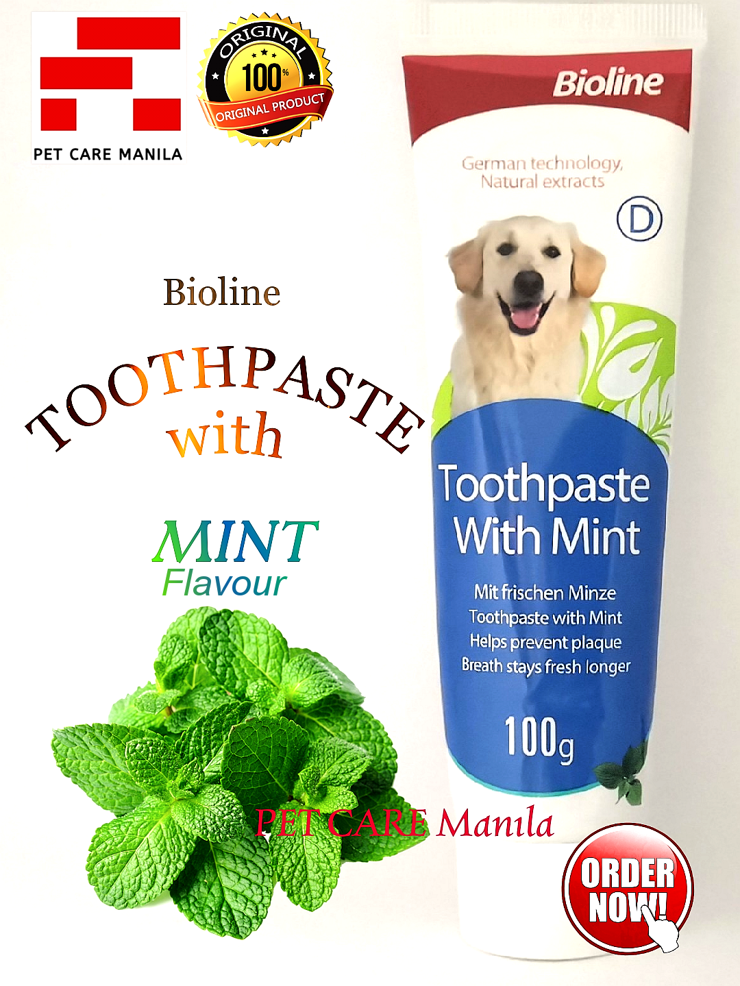 Bioline TOOTHPASTE MINT Flavor 100g for Dogs Lazada PH