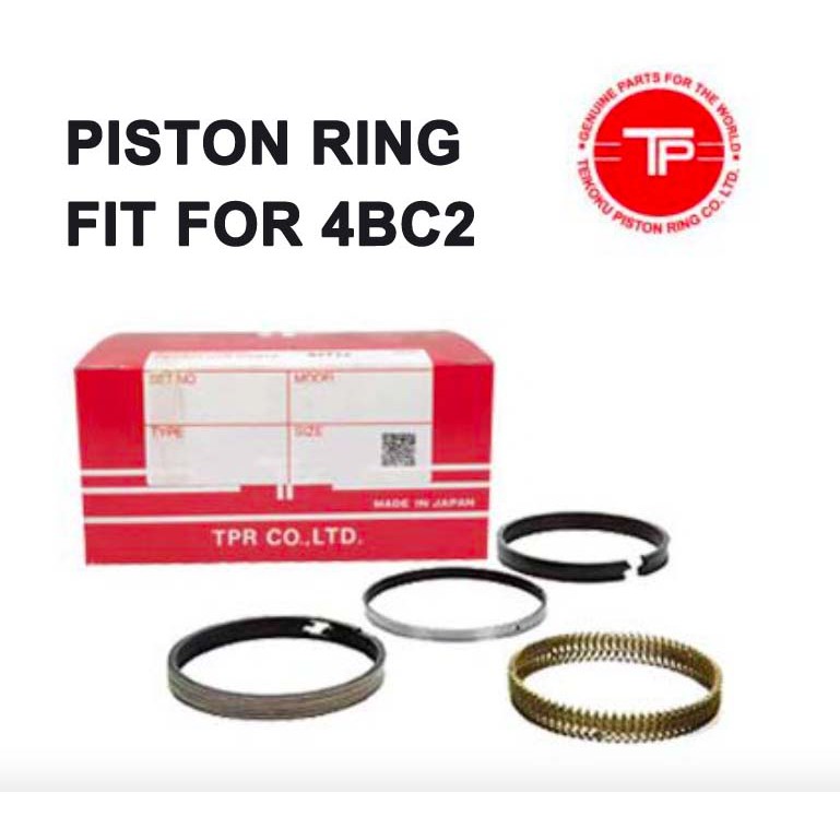 TP Piston Ring SET Fit for Isuzu 4BC2 Engine Lazada PH
