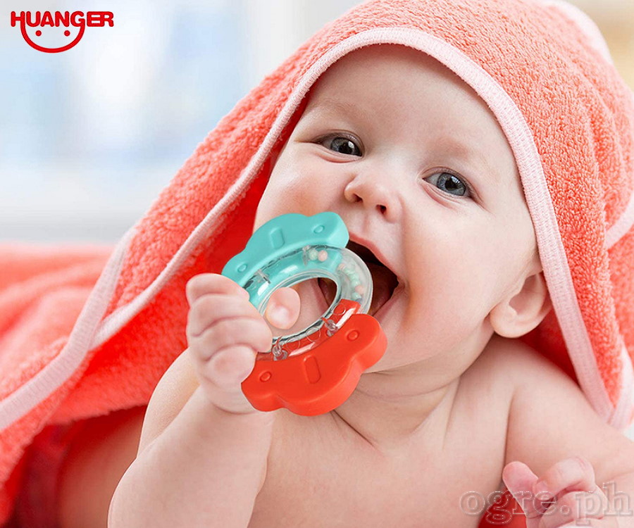 Huanger HE0129 Baby Teether Rattles with Storage Case (12pcs Set