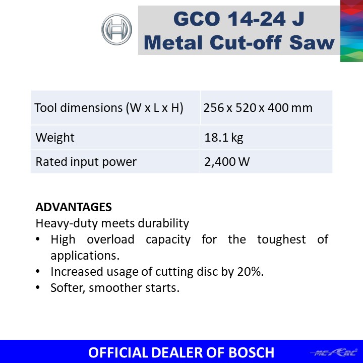 GCO 14-24 J Metal Cut-off Saw