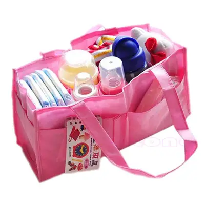 Practical Mother Handbag Baby Diaper Nappy Bag Milk Bottle Storage Organizer