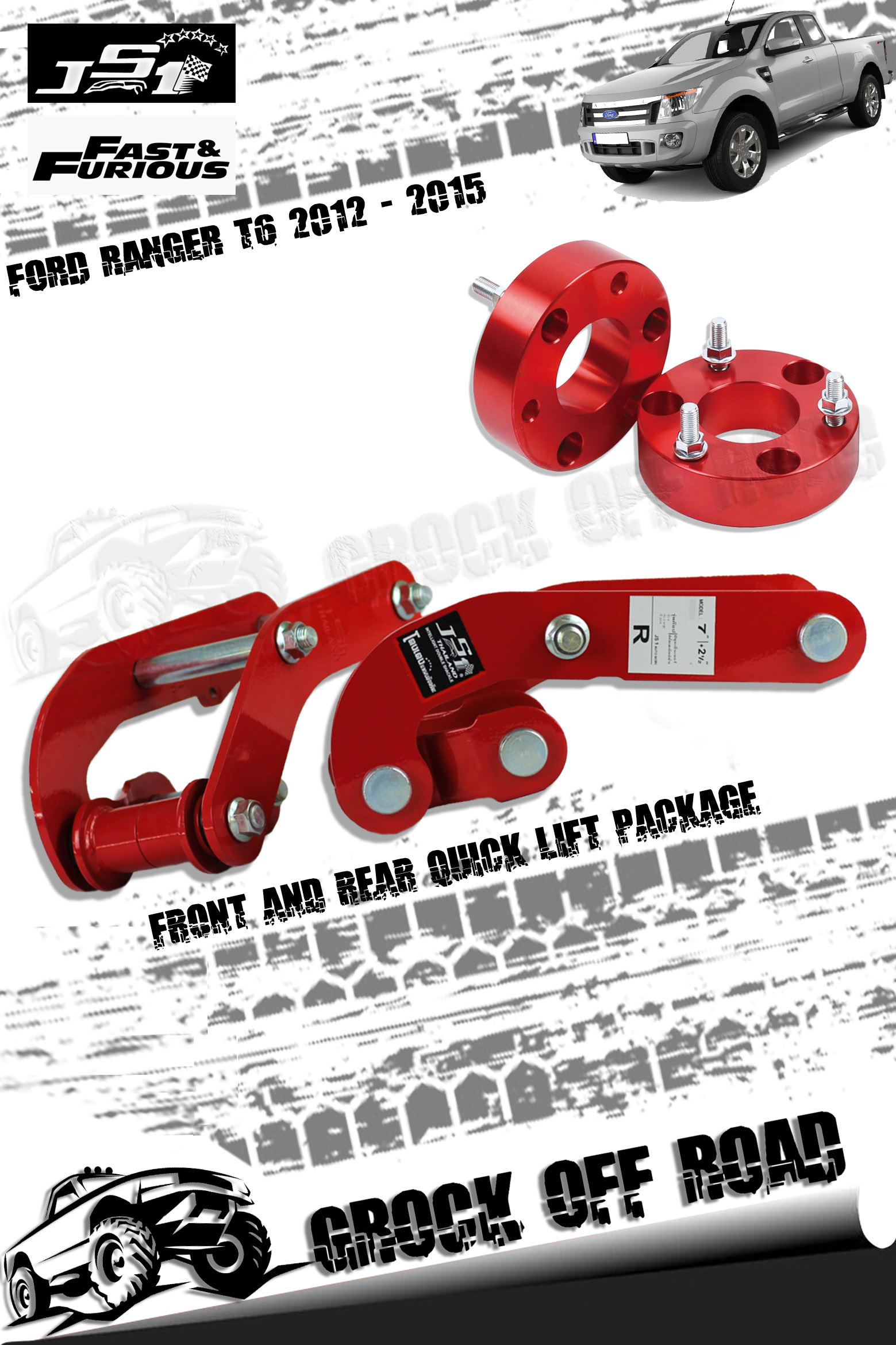 FORD RANGER T6 WILDTRAK / XLT 2012 2013 2014 2015 JS1 AND FAST&FURIOUS