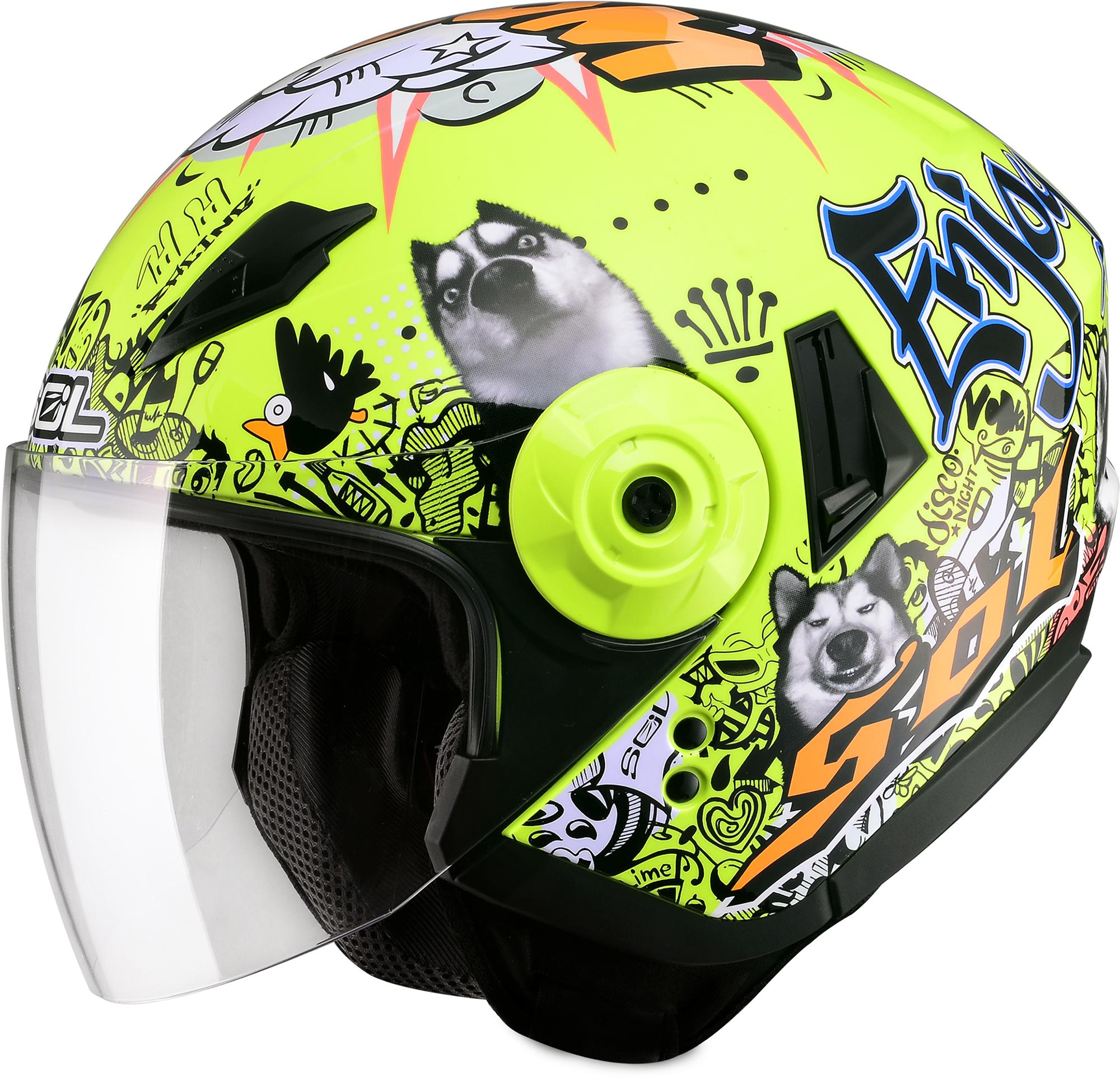 sol half face helmet