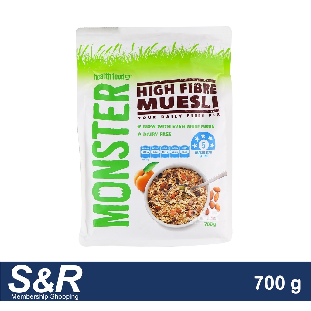 Monster Health Food Co. High Fibre Muesli Cereal 700g Lazada PH