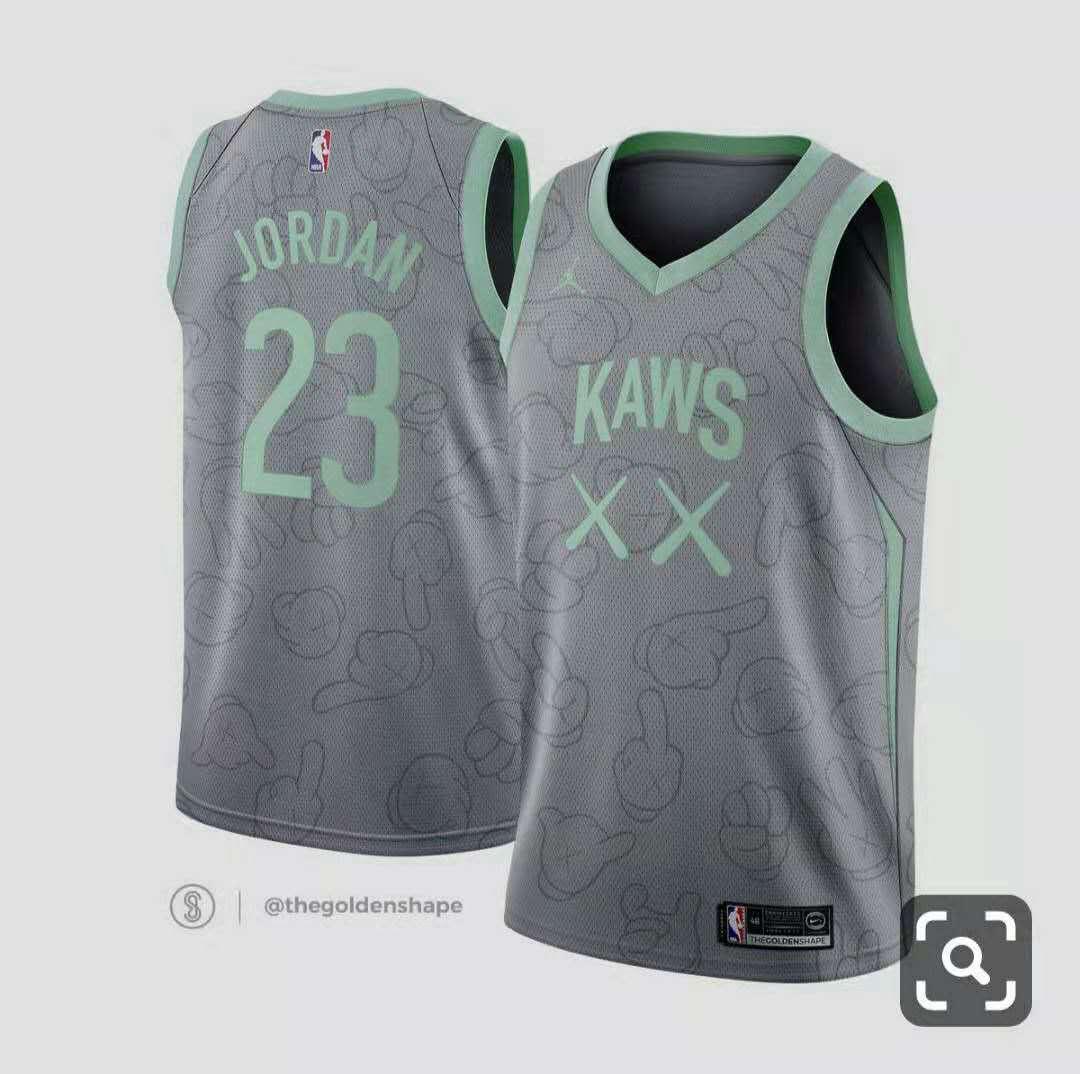 kaws basketball jersey