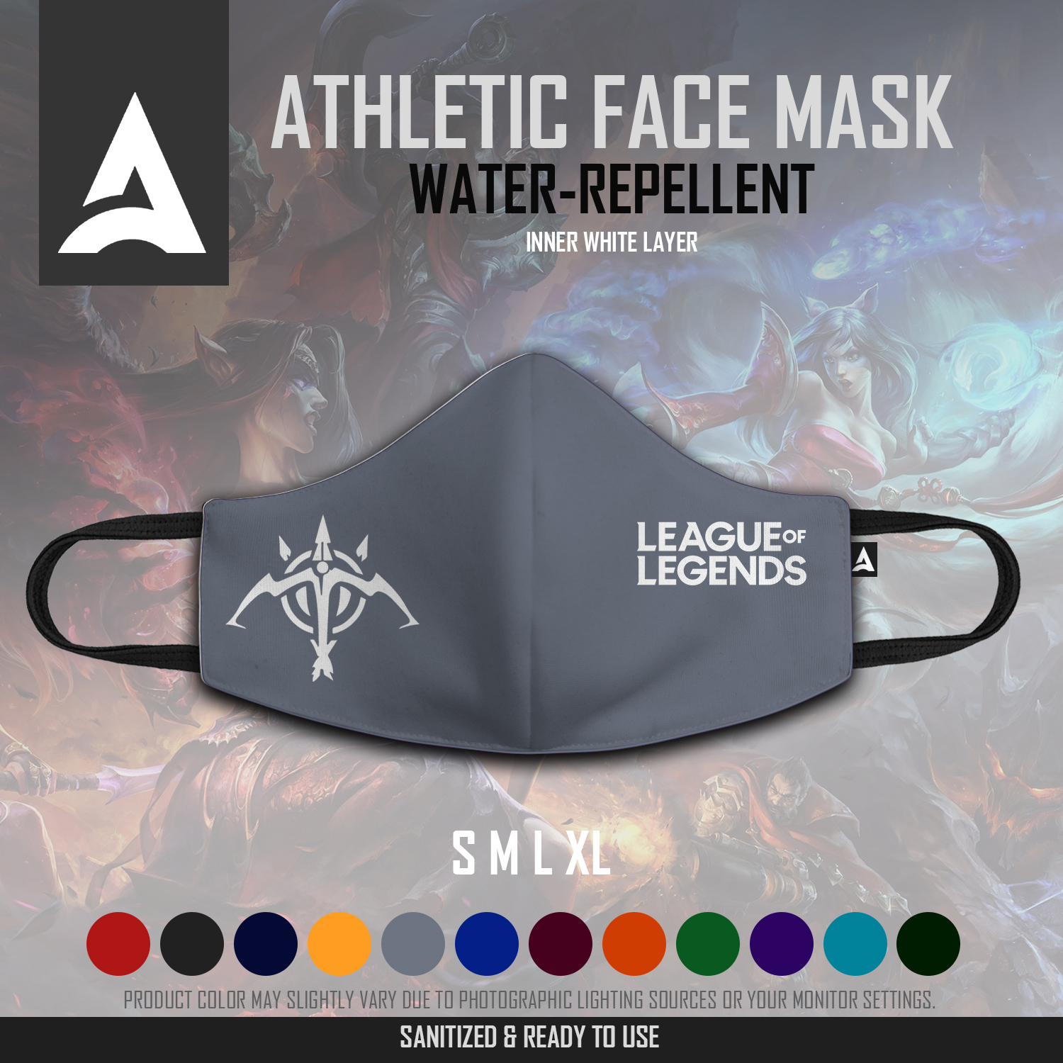ATHLETIC Water-Repellent League of Legends Face Mask (Tank