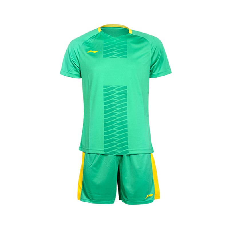 LiNing Men Soccer jersey set men football uniform custom soccer