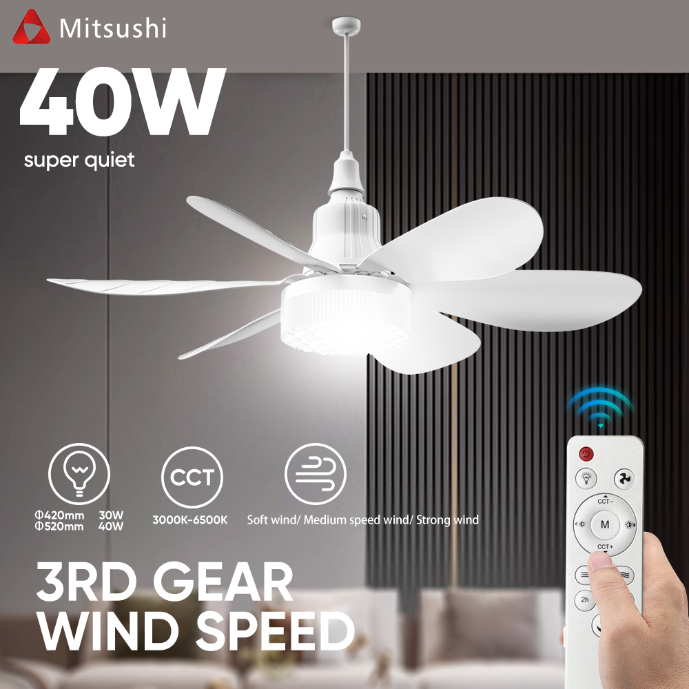 Fan Light Mitsushi Ceiling fans with Light 2 in 1 Fan Light 30W/40w Fan ...