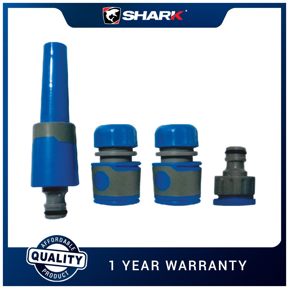 SHARK SF 6108 Hose Nozzle with Connectors Set Heavy Duty Lazada