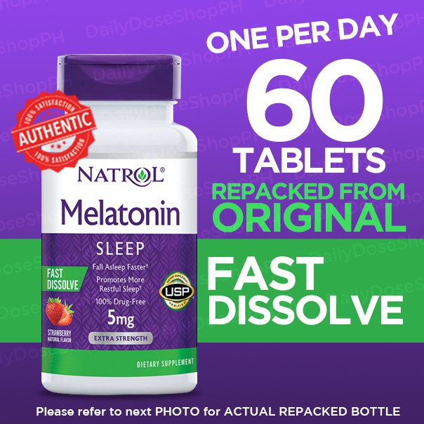 Natrol Melatonin 5 Mg Fast Dissolve Chewable Tablets 