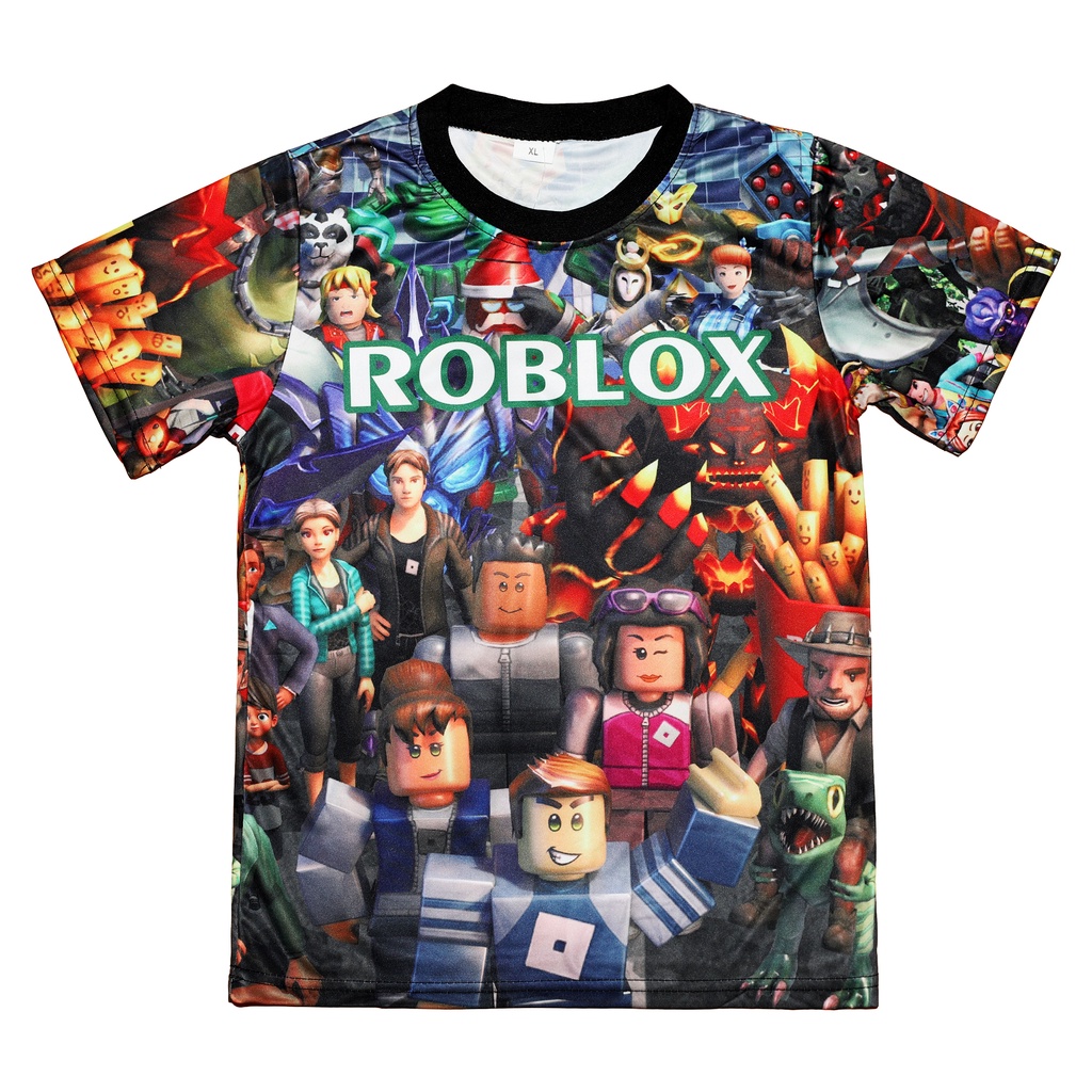 Girls Roblox T-Shirt for Kids, Game Cartoon Print Shirt [5-12 Years Old]