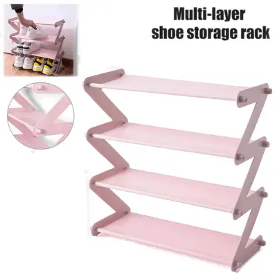 Eiderfinch SH-289 Shoe Storage Rack Non Woven Stainless Steel Foldable Save Space Multi Layer Assembled Shoe Holder