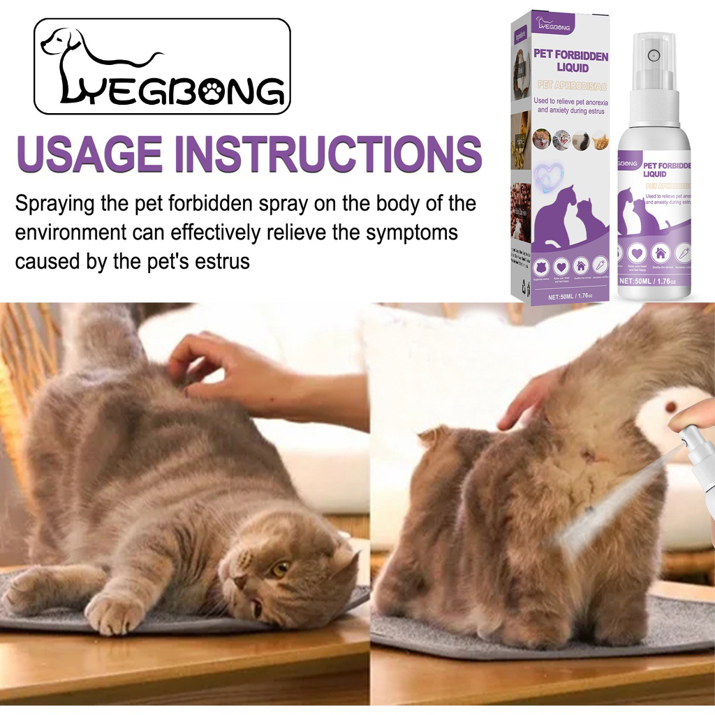 Yegbong Dog Calming Spray For Cats Antianxiety Forbidden Liquid Spray