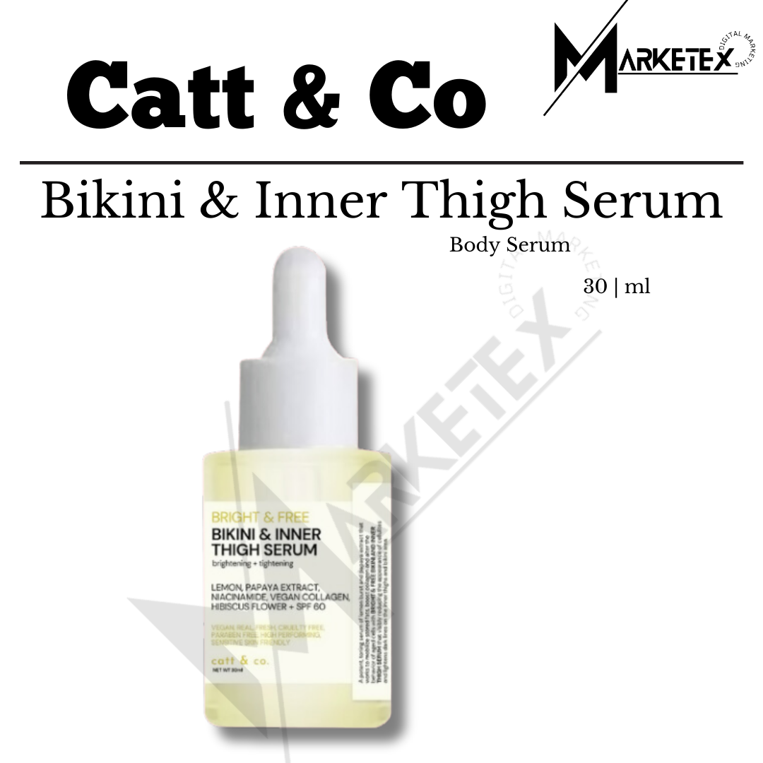 Catt & Co Bright and Free Bikini & Inner Thigh Serum Brightening +  Tightening 30ml