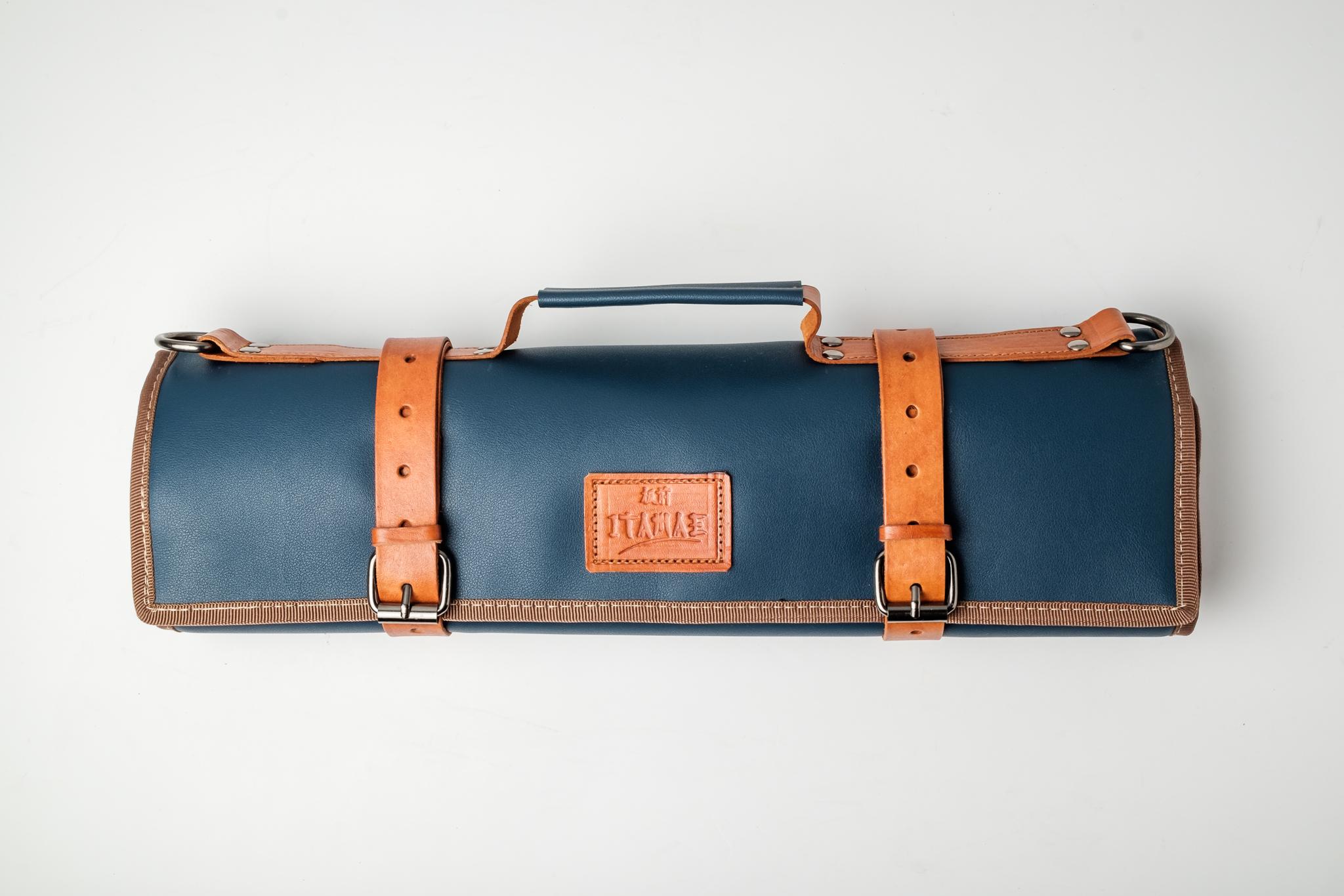 Itamae Chefs Leather Knife Bag Kaiyo 8 Knife Pockets Carry Bag Baggage