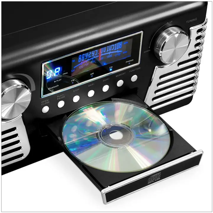 music systems with turntable and cd player