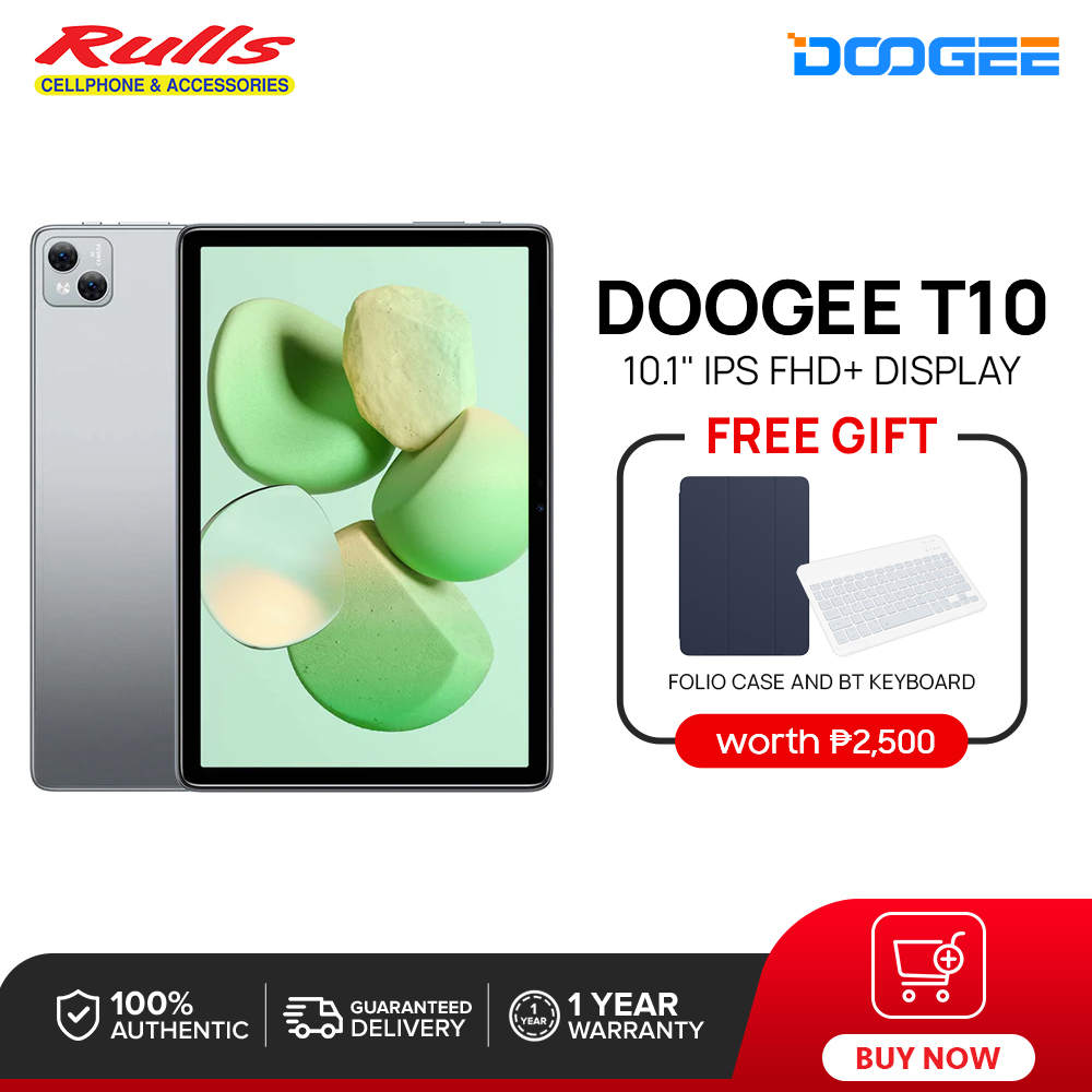 DOOGEE T10 Tablet, 15GB(8+7GB) RAM+128GB ROM, Spreadtrum T606 Octa Core, 10.1 IPS FHD+ Display, 8300mAh Large Battery, 13MP Main Camera, Android  12
