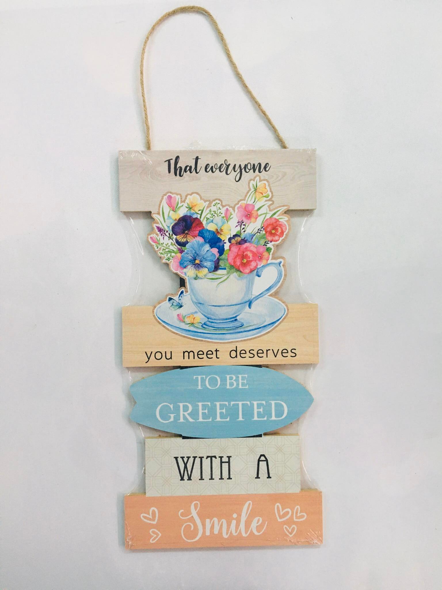 Hanging Board With A Smile Home Decor/ Wall Decor Lazada PH