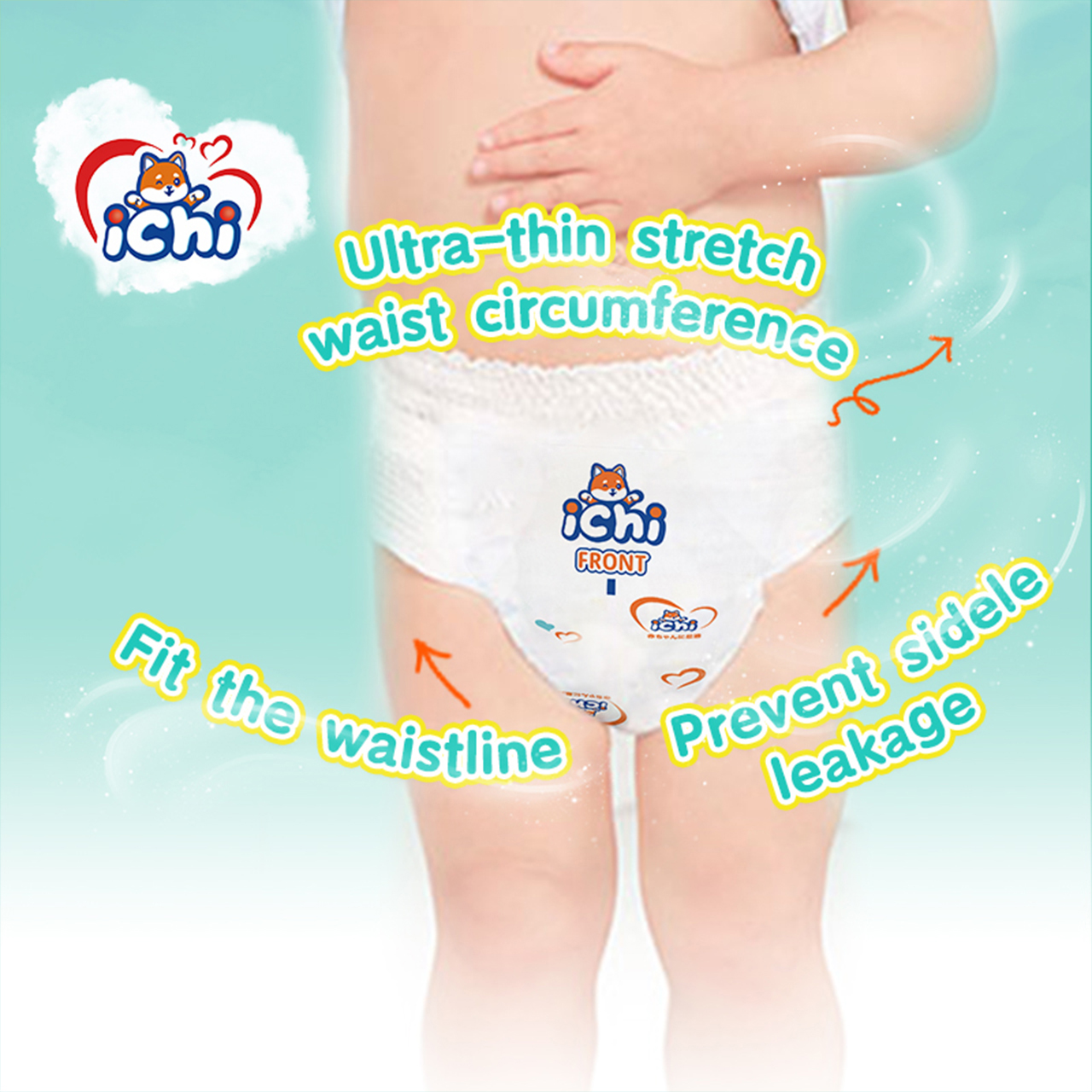 ICHI Pull-up Pants Baby diaper pants 48pcs/pk Bundle Pack Medium