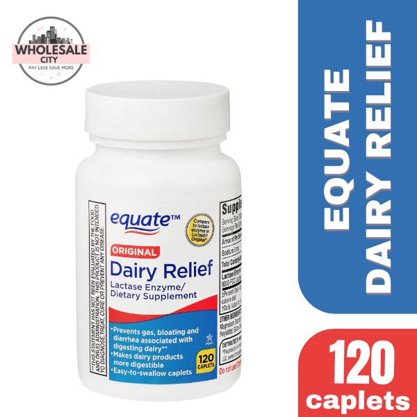 Equate Dairy Relief Caplets 120 Count Lazada PH