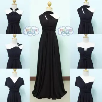 lazada black gown