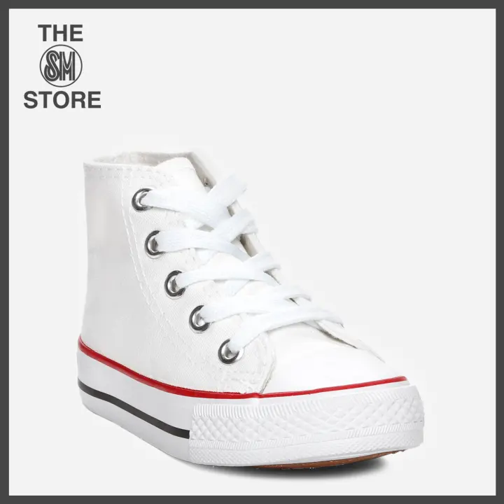 boys white high top sneakers