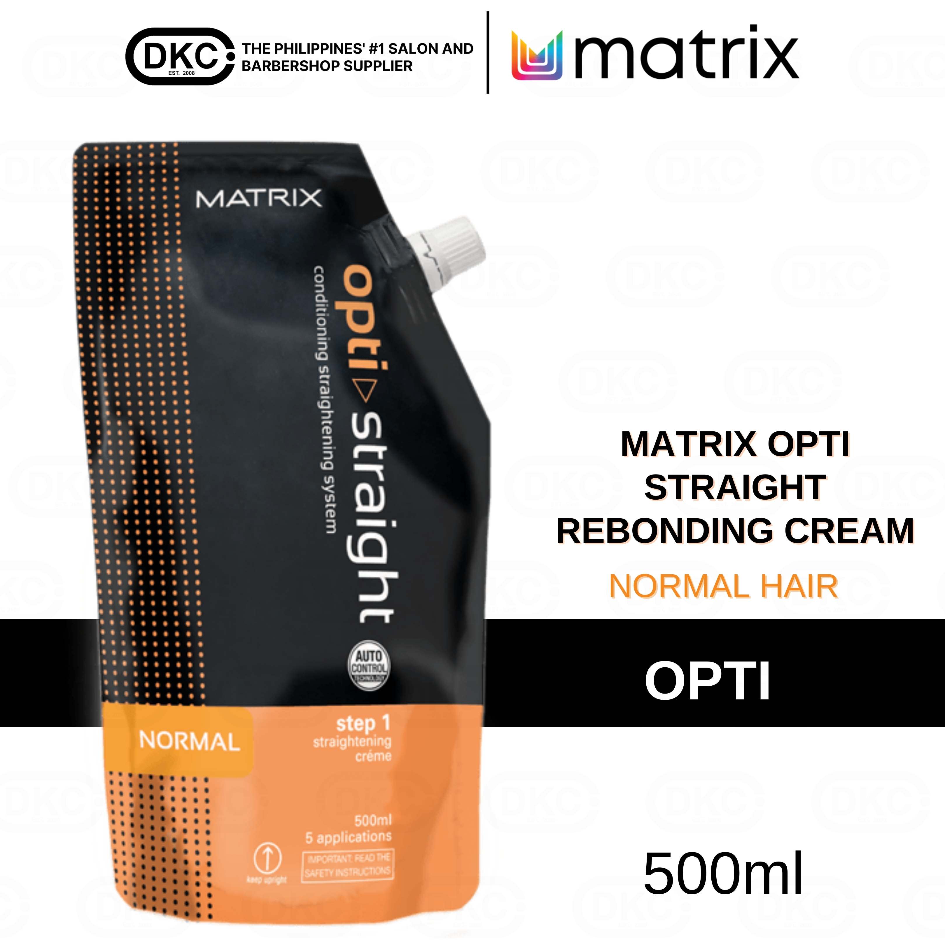 Matrix Opti Straight Rebond Set For Normal Hair (500ml each) Hair Rebonding  Treatment- DKC | Lazada PH