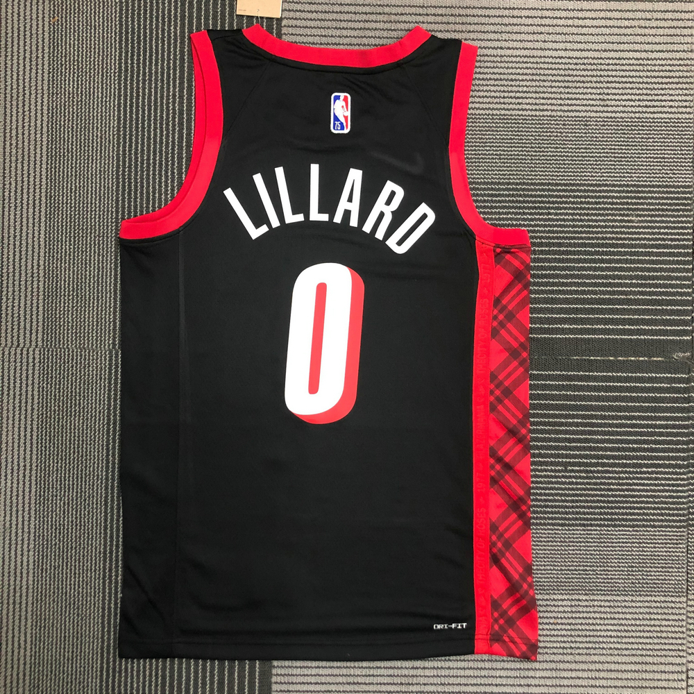 2021-22 Portland Trail Blazers Lillard #0 Nike Swingman Alternate