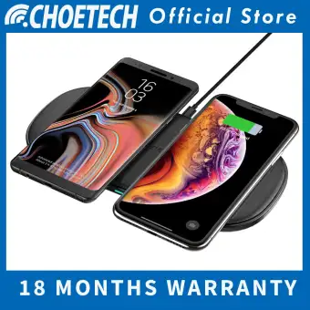 Choetech Dual Wireless Charger 5 Coils Double Qi Fast Wireless