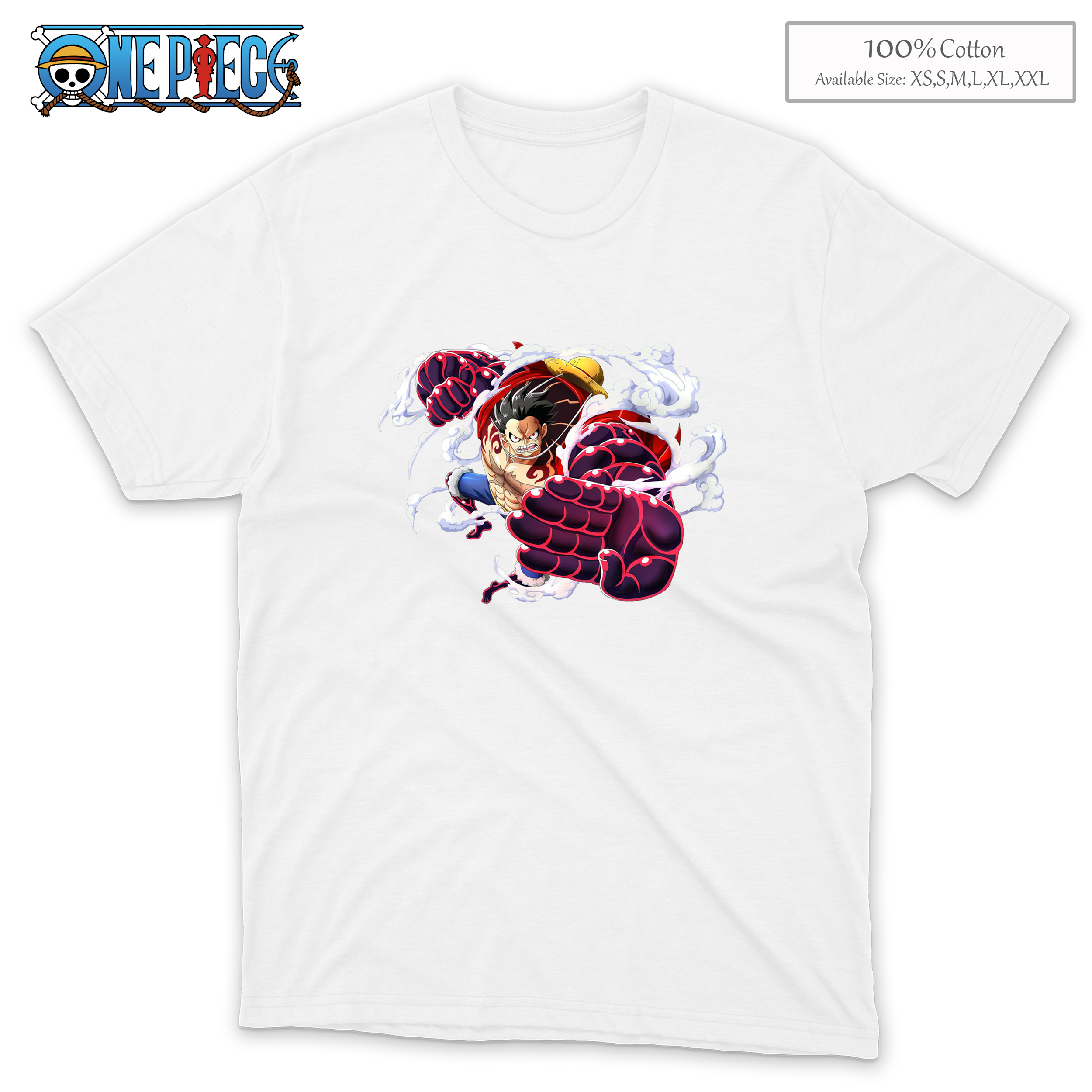 One Piece Luffy Fourth Gear Bounceman Shirt Op22 Lazada Ph