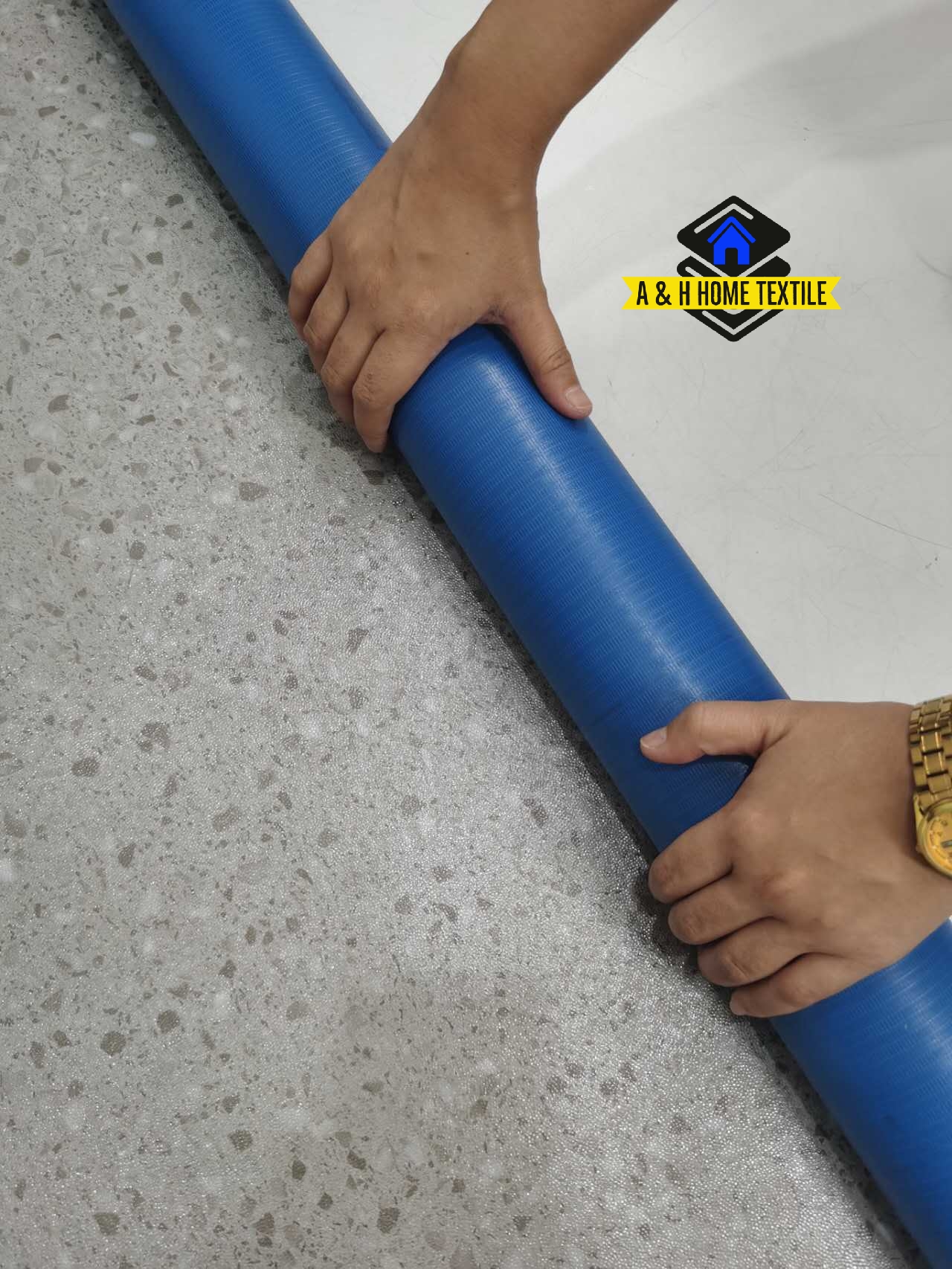 GREY DOTS 39.3"/100CM Pvc Commercial Vinyl Pvc Flooring Roll Linoleum Flooring Rolls Flooring