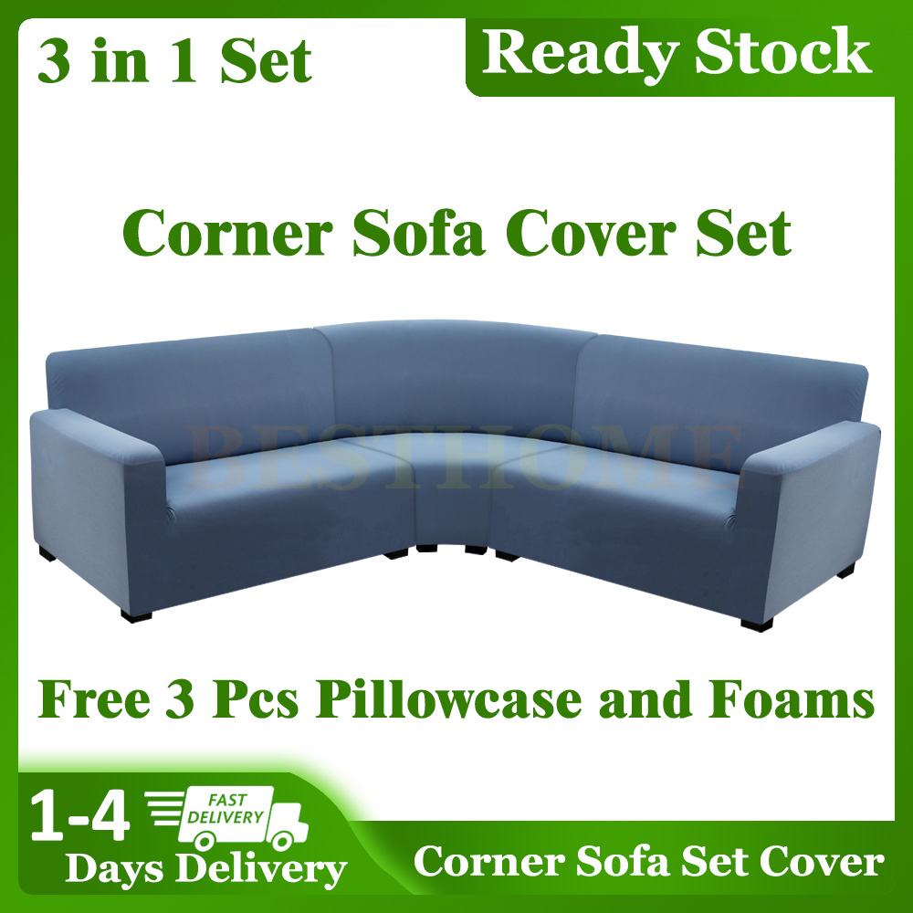Square Corner Sofa Set Cover main image 0
