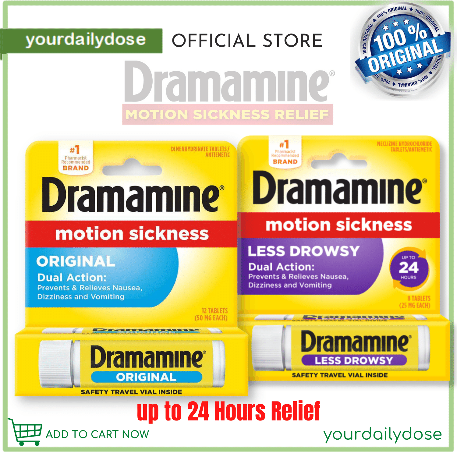Dramamine motion sickness Tablet Lazada PH